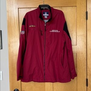 Reebok NFL authentic sideline Arizona Cardinals dark Red windbreaker Jacket